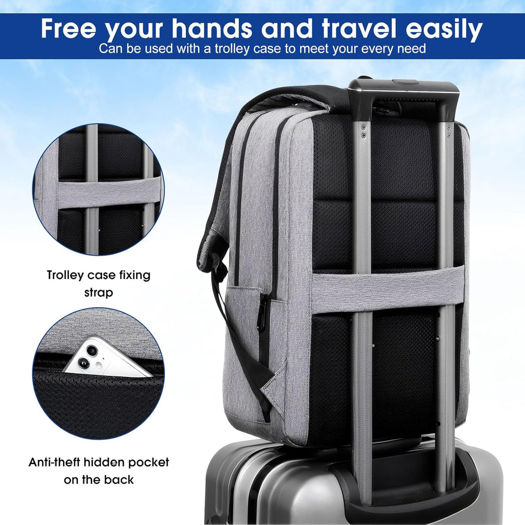 SHANNA Business Rucksack Herren, Reiserucksack für Flugzeug Unter Sitzplatz, Handgepäck Tasche Backp