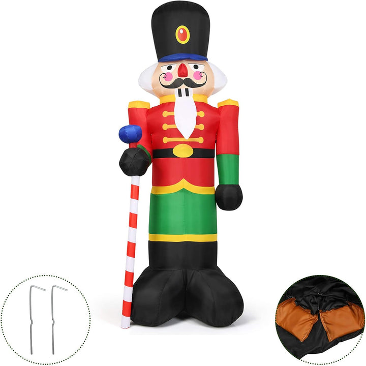 DREAMADE Aufblasbare Weihnachtliche Nussknackerfigur, wasserdichte Gartendeko, Weihnachtsdeko mit In