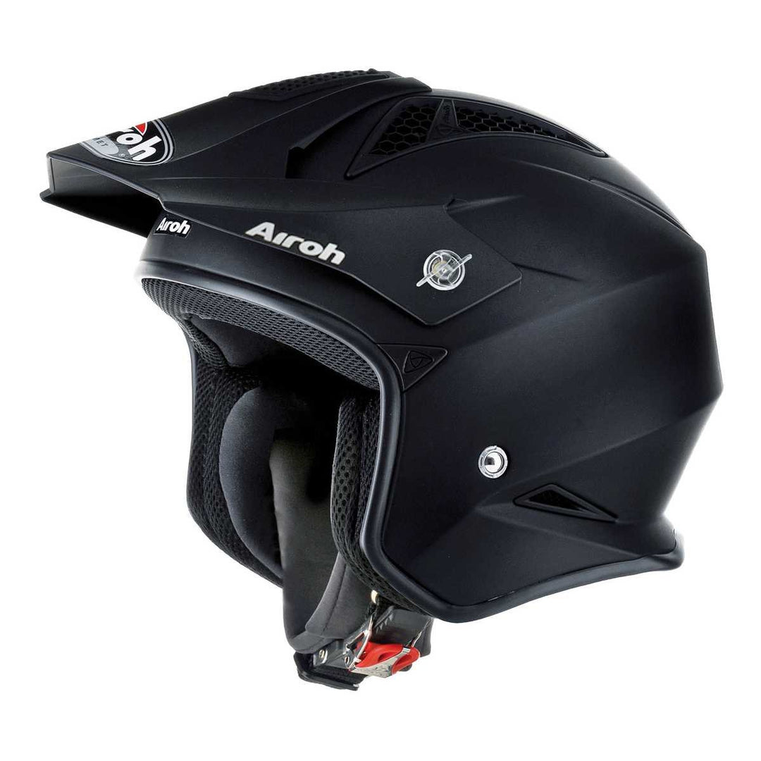 Airoh Motorrad Helm TRR, Matt Schwarz, 54-XS XS Matt Schwarz, XS Matt Schwarz