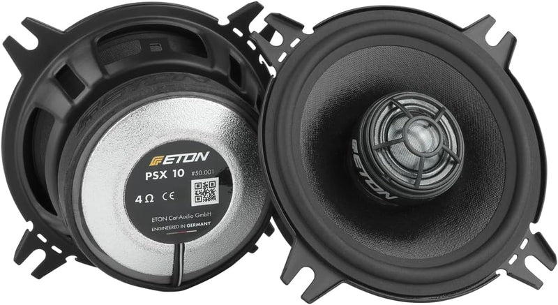 ETON PSX 10: Hochwertiger 10 cm / 4" Koaxial Lautsprecher fürs Auto, kompaktes Koax System für Armat