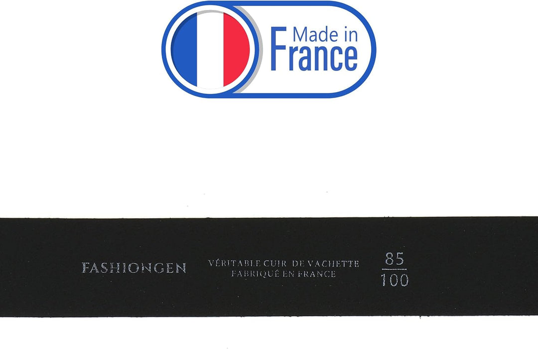 FASHIONGEN - Damengürtel aus pflanzlich gegerbtem Vollnarbenleder, 3 cm breiter ledergürtel, Damengü