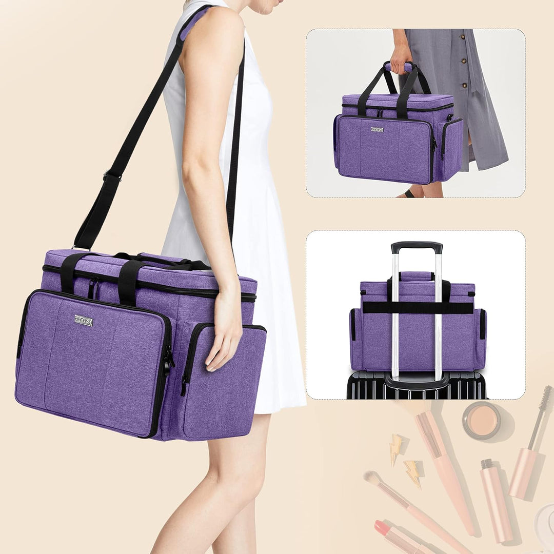 BAFASO Make Up Organizer Tasche, Kosmetik Aufbewahrung für Make Up, Grosse Kosmetiktasche für Make U