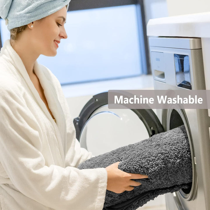 Badematte Rutschfest Badteppich Extra Lange Verdickt Badezimmerteppich Weich Badeteppich Flauschige