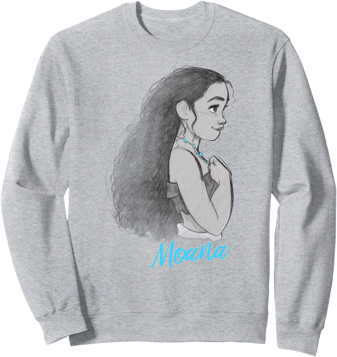 Disney Moana Side Profile Sketch Sweatshirt