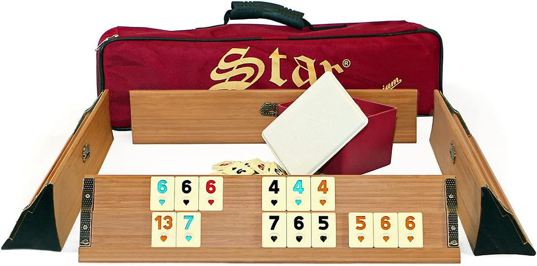 Semus Premium Rummy / Okey mit Melamin Spielsteine Ahsap Okey Takimi Kugelschreiber