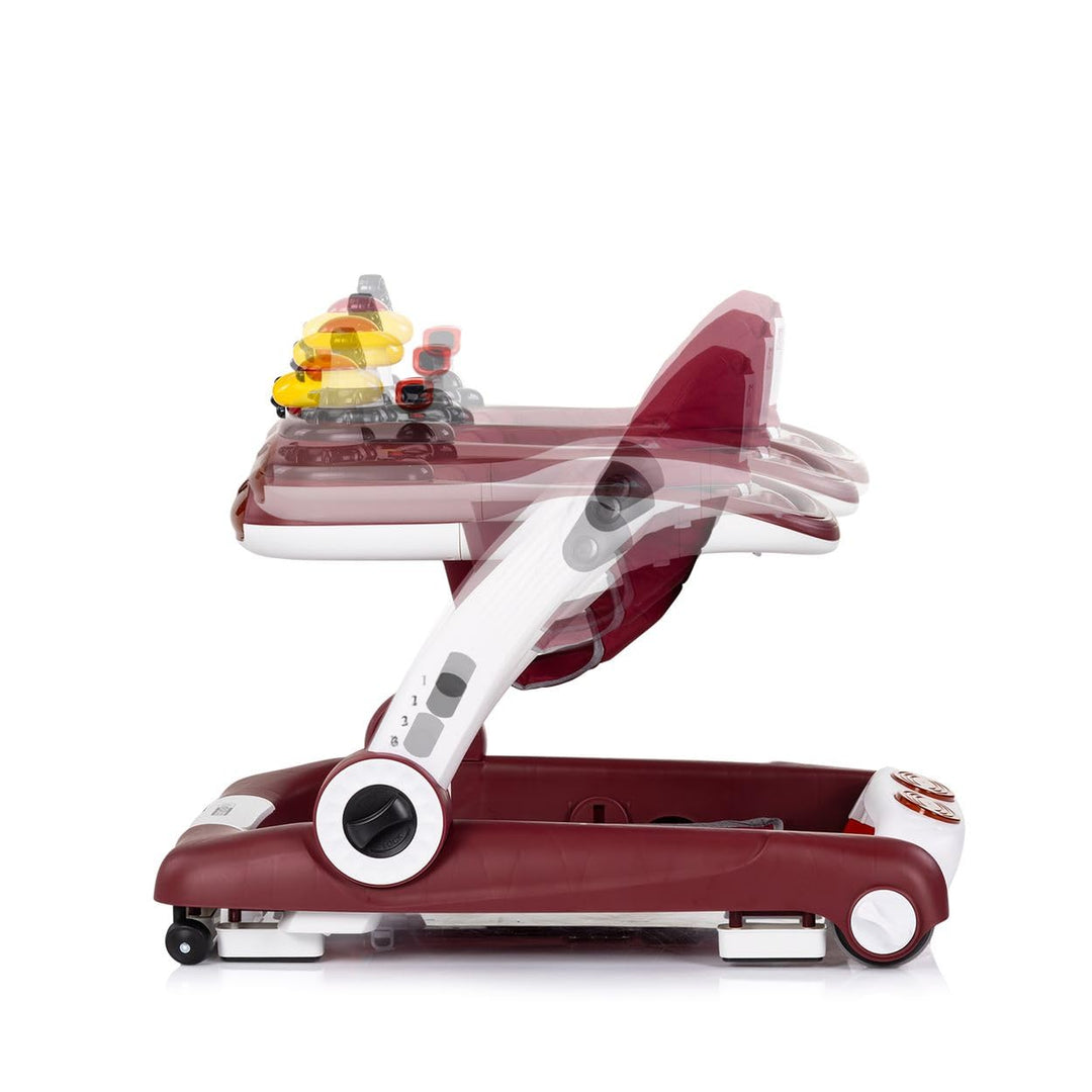 Chipolino Lauflernhilfe little Explorer 4 in 1 Laulernwagen Musik Stopper Räder rot, rot