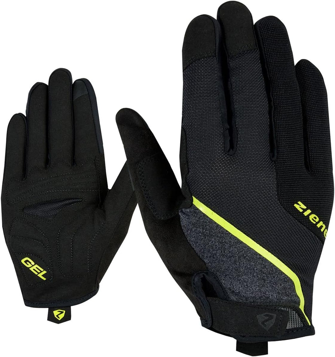 Ziener Herren Clyo Touch Long Fahrrad, Mountainbike, Radsport-Handschuhe | Langfinger mit Touchfunkt