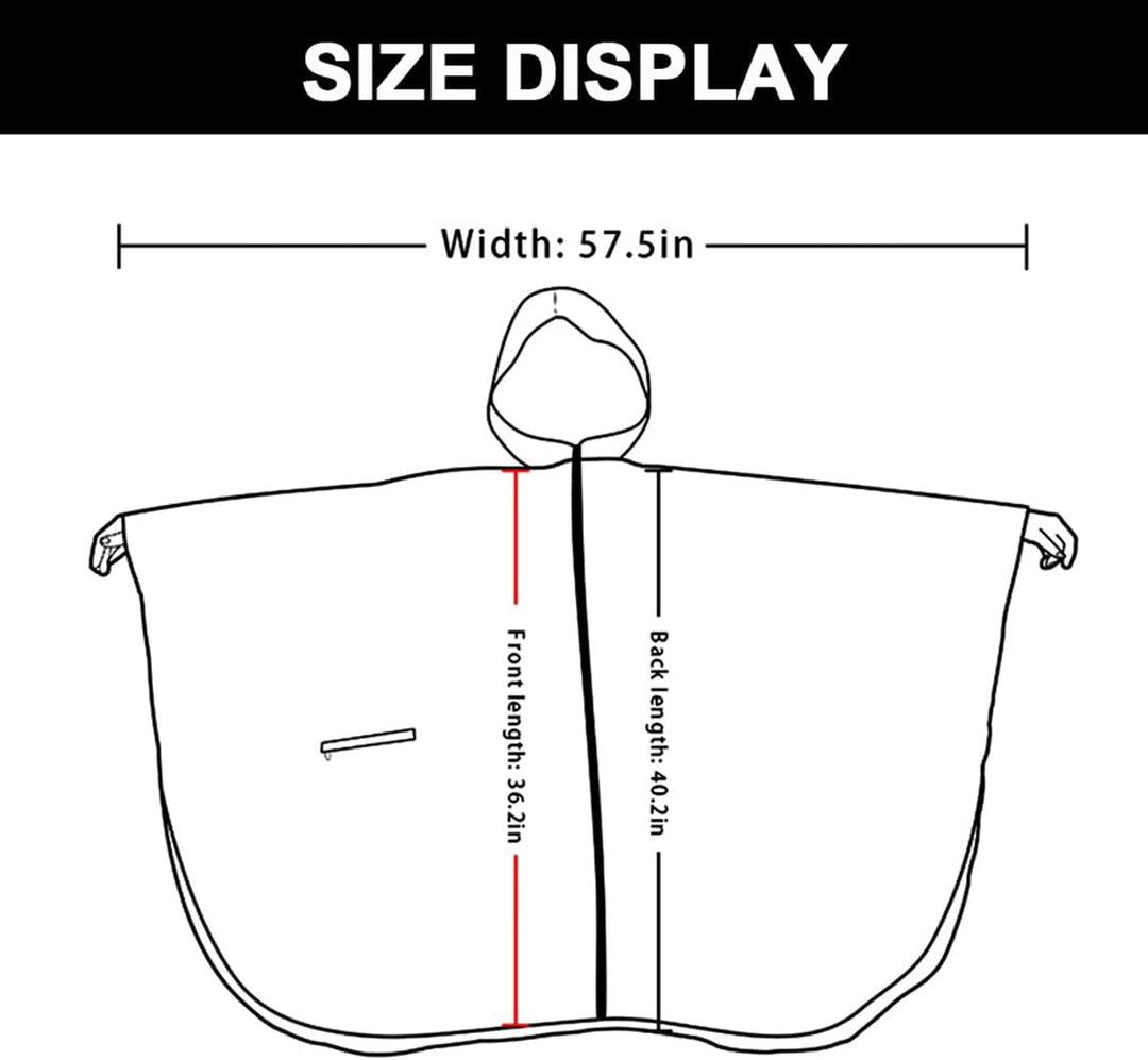 Regenponcho Damen/Herren Outdoor Jacket – Wasserdicht, Leicht & Packbar für Wandern, Camping Mit Kap