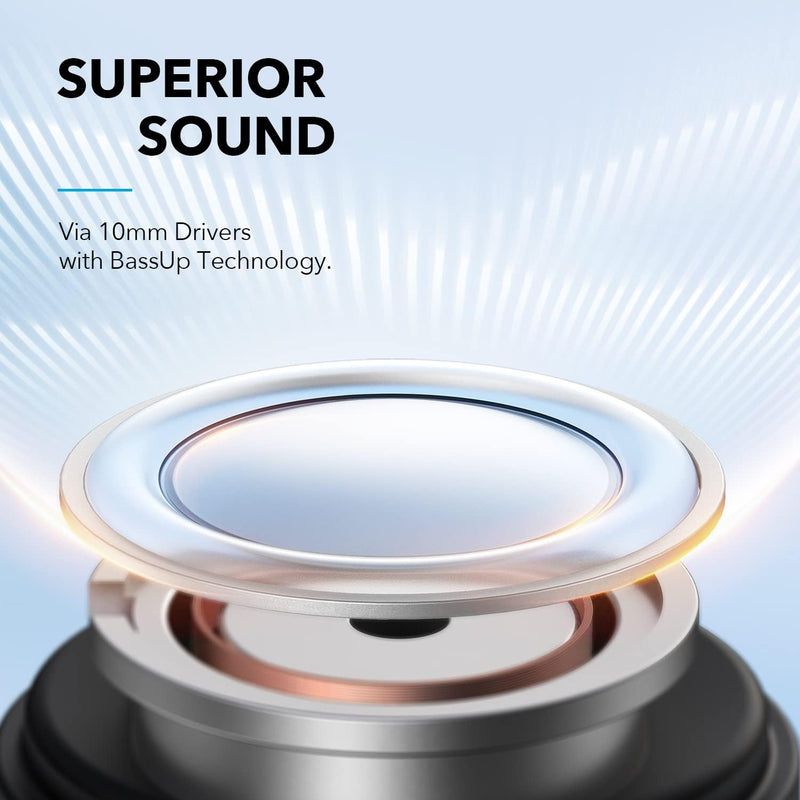 soundcore by Anker A3i Earbuds mit Geräuschunterdrückung, Intensiver Bass, Hybrid ANC, Anrufe mit 4