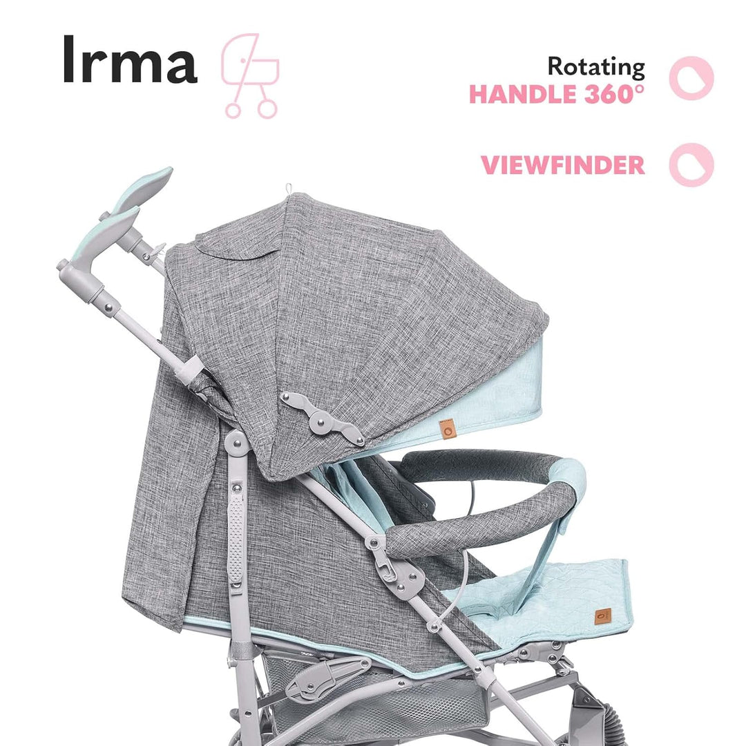 LIONELO Irma Kinderwagen bis 15 kg, Kinderwagen, leichter moderner Kinderwagen mit Liegefunktion, fa