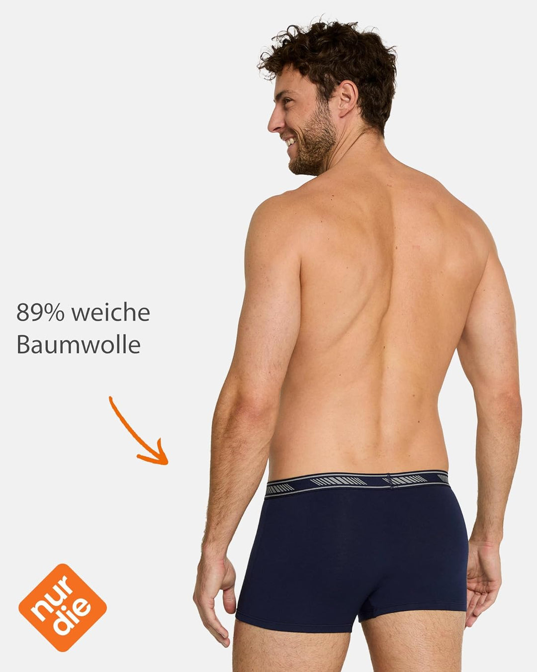 Nur Der 6er Pack Boxer Cotton 3D-Flex aus Baumwolle enge Boxershorts Bewegungsfreiheit Männer Unterh