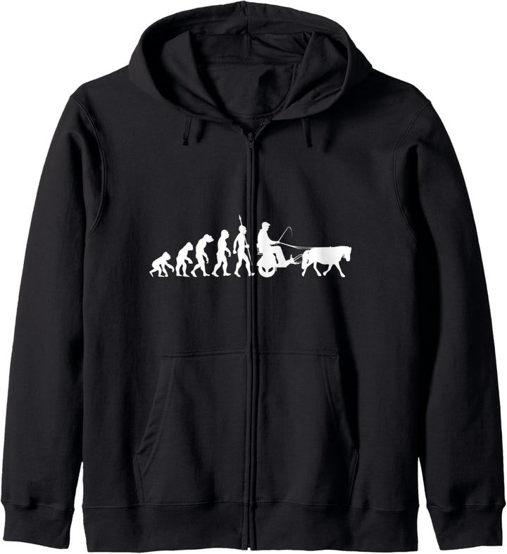Pferdekutsche Kutsche Fahren Pony Pferde Evolution Fahrsport Kapuzenjacke