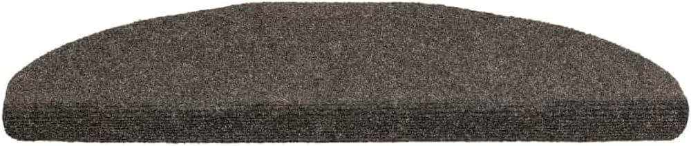 vidaXL Stufenmatten Selbstklebend 15 STK. 65x21x4 cm Anthrazit Halbrund Gross