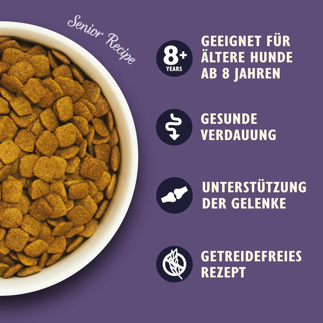 Lily‘s Kitchen Trocken Hundefutter für ältere Hunde (2.5kg) Truthahn, Forelle, Weissfisch der Saison
