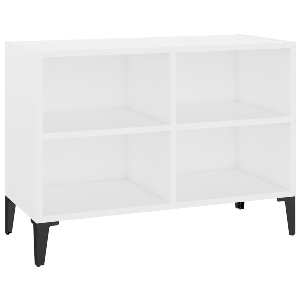 vidaXL TV Schrank mit Metallbeinen 4 Fächern Lowboard Sideboard Fernsehschrank Fernsehtisch TV Möbel