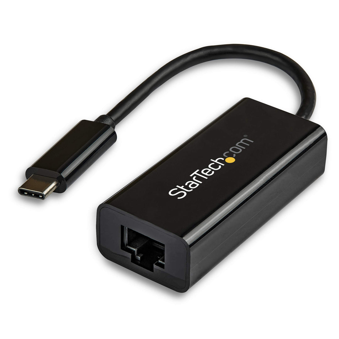 StarTech.com USB-C auf Gigabit Ethernet Adapter - Schwarz - Thunderbolt 3 kompatibel - Windows & Mac