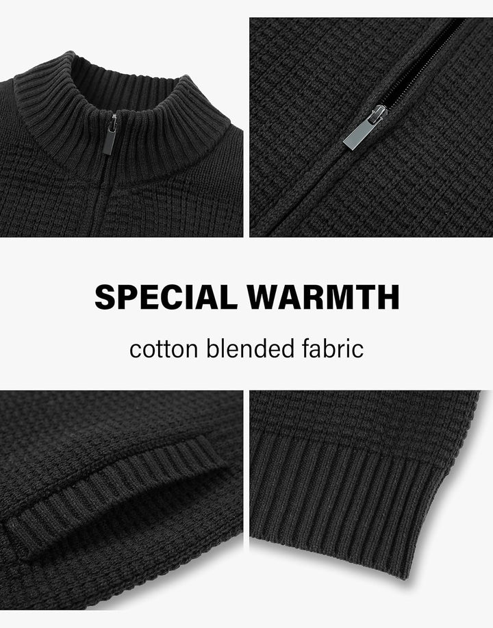 Pioneer Camp Herren Strickjacke Mit Reissverschluss Stehkragen Cardigan Herren Zip Sweaters Fein-Str