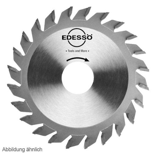 Edessö 43510022 HM-Kreissägeblatt Präzision-Spezial HW, Z=2x10 F, 100 x 2,8-3,6/2,0 x 22 mm, Silber