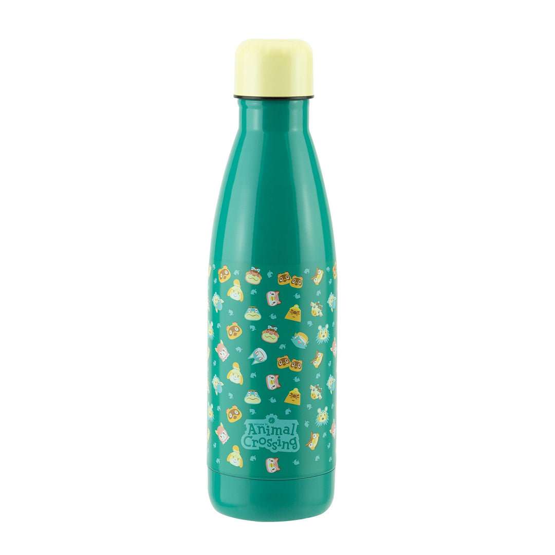 Paladone Animal Crossing Trinkflasche aus Metall, Edelstahl Mehrfarbig