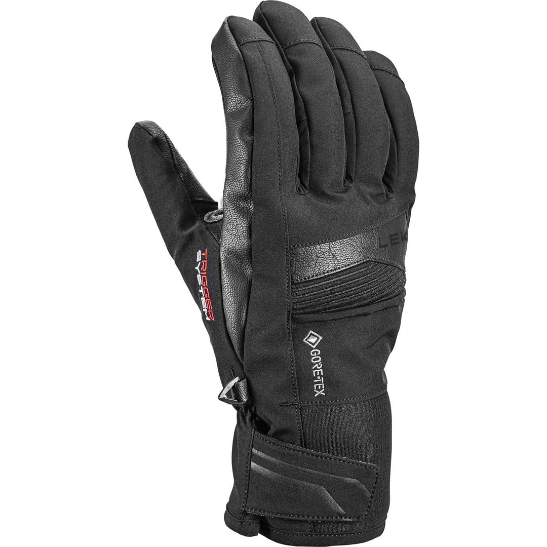 LEKI Shield 3D GTX Handschuhe Skihandschuhe Fingerhandschuhe EU 9,5 Schwarz, EU 9,5 Schwarz