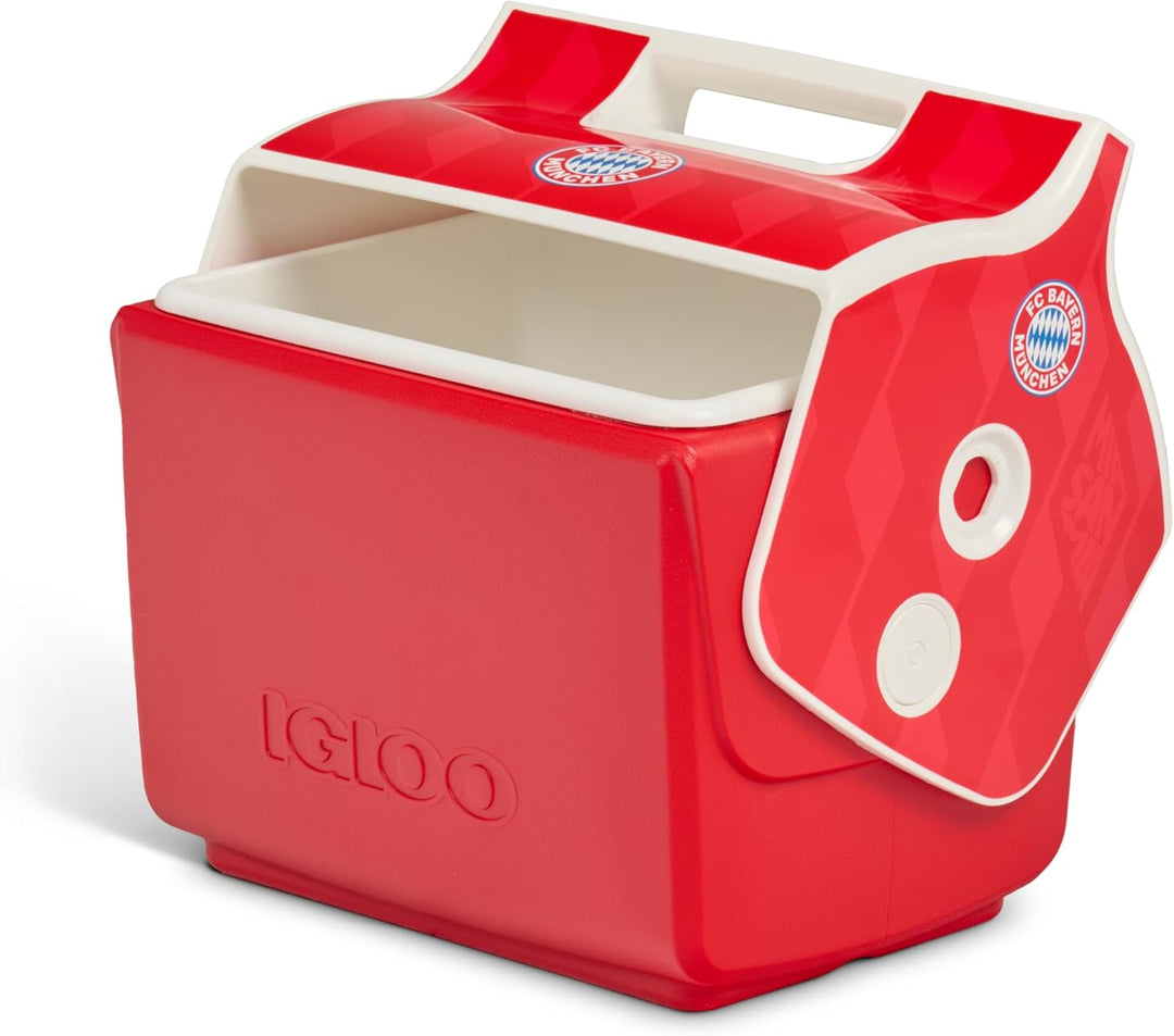 IGLOO Playmate Kühlbox - FC Bayern München - lizensierter Fanartikel, Rote Kühltasche, 6 Liter