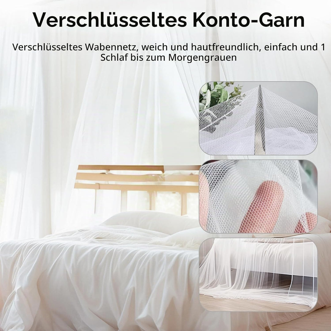 Moskitonetz Bett, 220 x 210 x 200 cm Grosses Moskitonetz mückennetz Bett Fliegennetz Outdoor für Dop