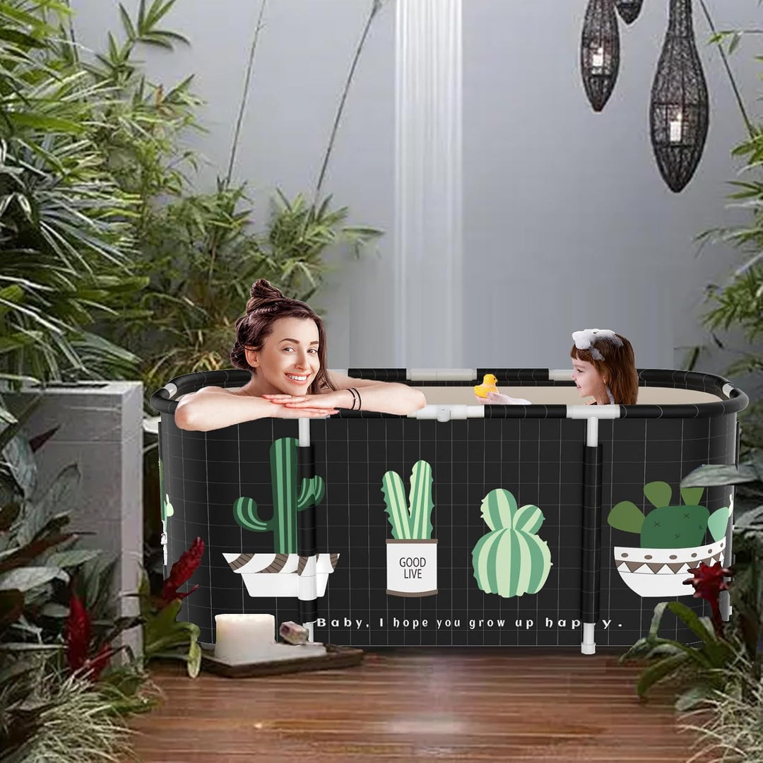 Sinbide Faltbare Badewanne Erwachsene faltbare Badewanne, installieren und tragbare abnehmbare Badew