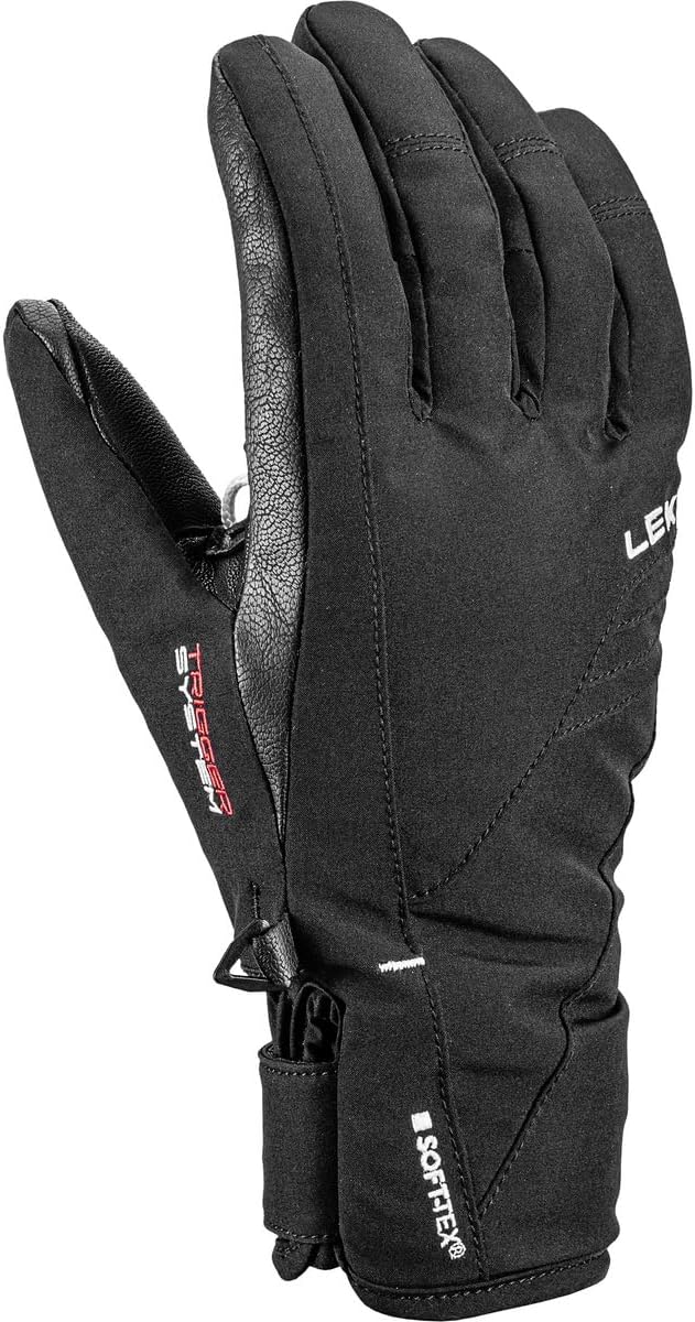 LEKI Damen Fingerhandschuhe Cerro 3D Schwarz 7.5, Schwarz 7.5