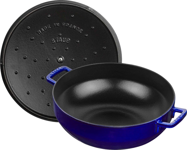 STAUB Fisch Cocotte 28 cm, Gusseisen, Induktionsgeeignet, Dunkelblau, 35.5 x 29 x 15.5 cm