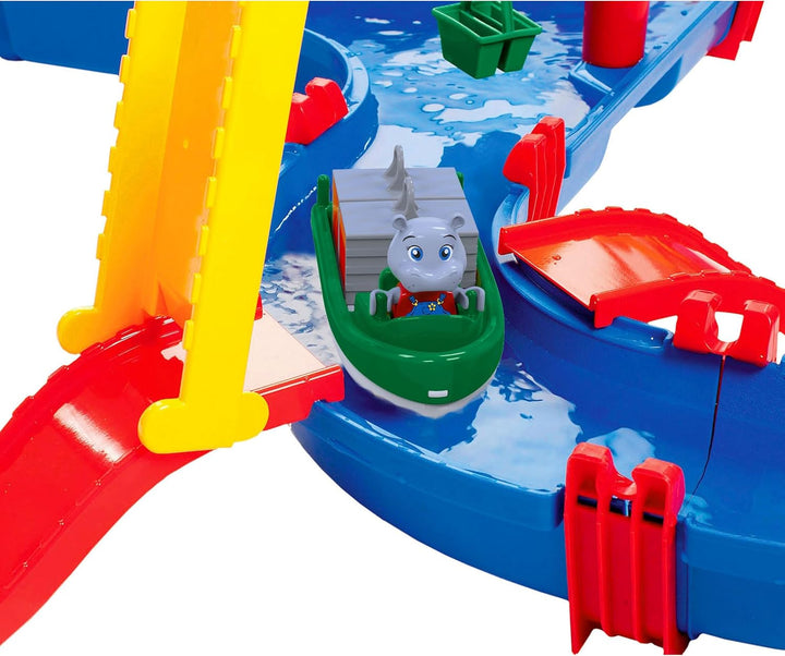 AquaPlay - AmphieWorld - 145x156 cm grosse Wasserbahn, inklusive 79 Teilen, Spieleset inklusive 2 Bo