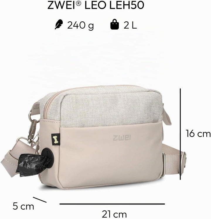 Zwei Hunde Leckerli Tasche Leo LEH50 im modernen Casual Look – Futterbeutel für Hundetraining &amp; Gass