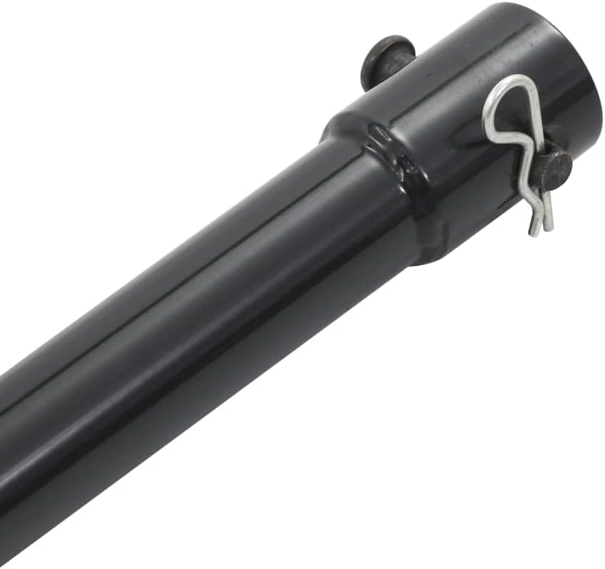 vidaXL Bohrerverlängerung Stahl 0,5 m 0.5 m Schwarz, 0.5 m Schwarz