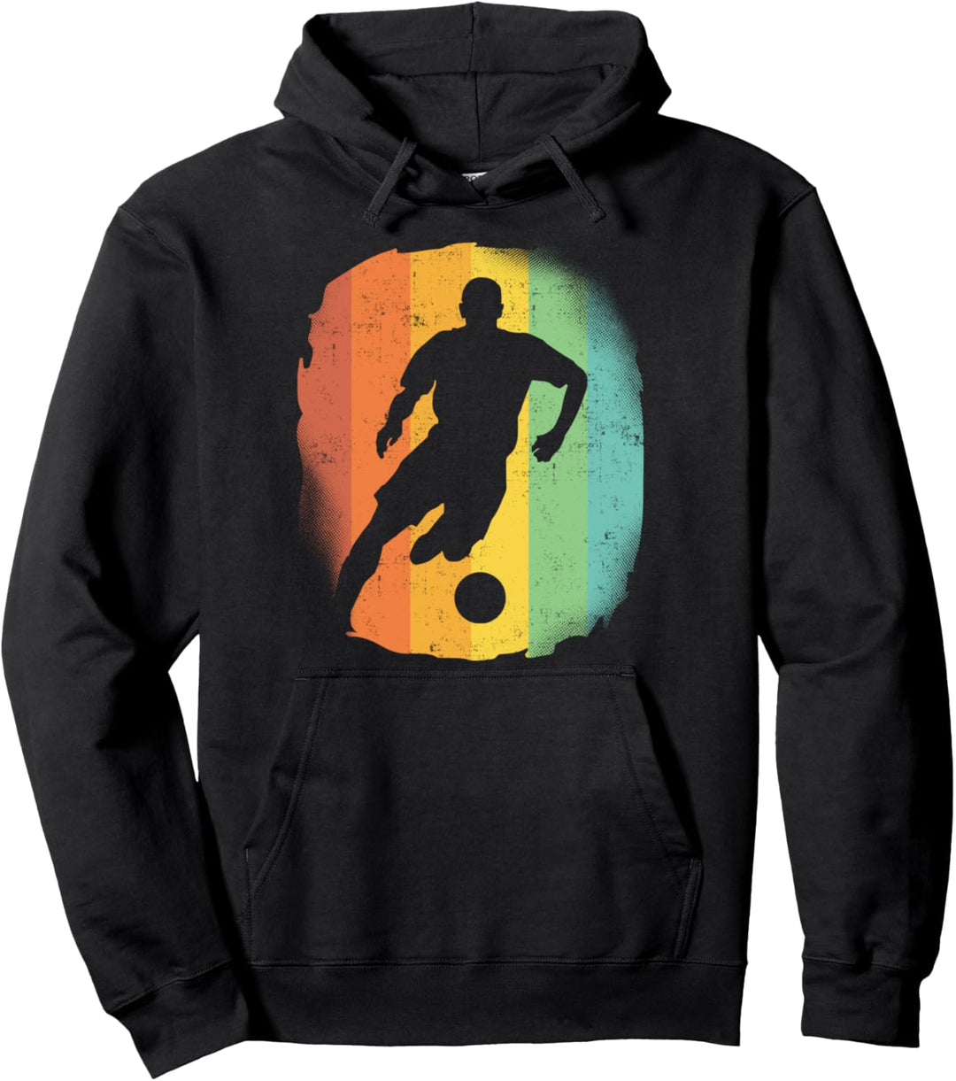 Fussball Vintage Grafik Geschenk für Fussballspieler Pullover Hoodie
