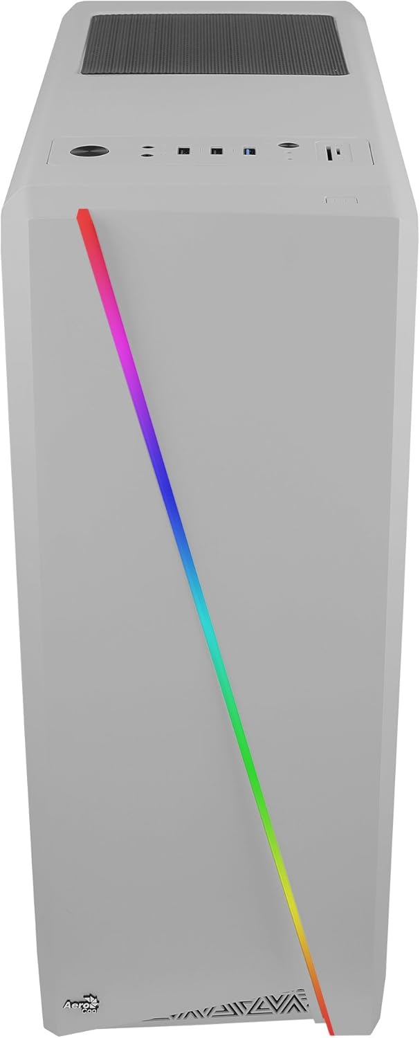 Aerocool CYLON - PC-Gehäuse (Semi-Fackel, ATX, Acryl-Seitenwand, RGB-LED an der Vorderseite, 13 Lich