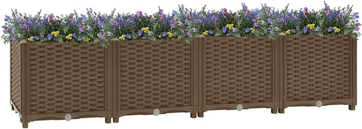 vidaXL Hochbeet Pflanzkasten Pflanzbeet Gemüsebeet Blumenbeet Blumenkasten Frühbeet Gartenbeet Blume