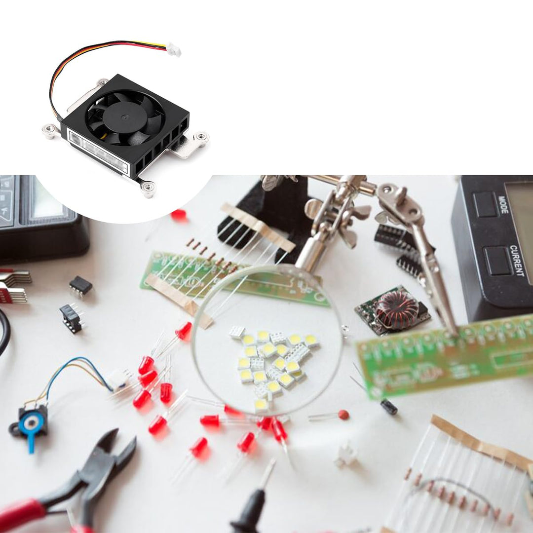 CM5 Dedizierter Kühllüfter 5 V 3007 Geräuscharme PWM-Geschwindigkeitsregelung mit Wärmeleitpad Einge