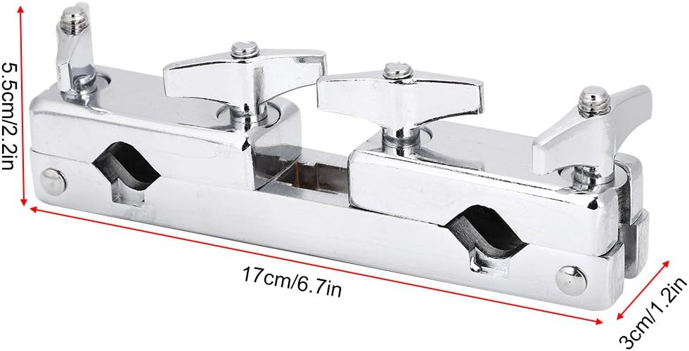 Drum Set Verbindungsklemme Halter Halteklammer, Eisen Perkussion Drum Anschluss Clip & Bracket Rod