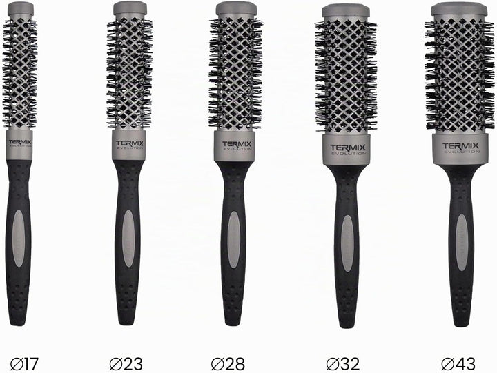 Termix Evolution Basic. Professionelle, thermische Rundhaarbürste mit ionisierter Hochleistungsfaser