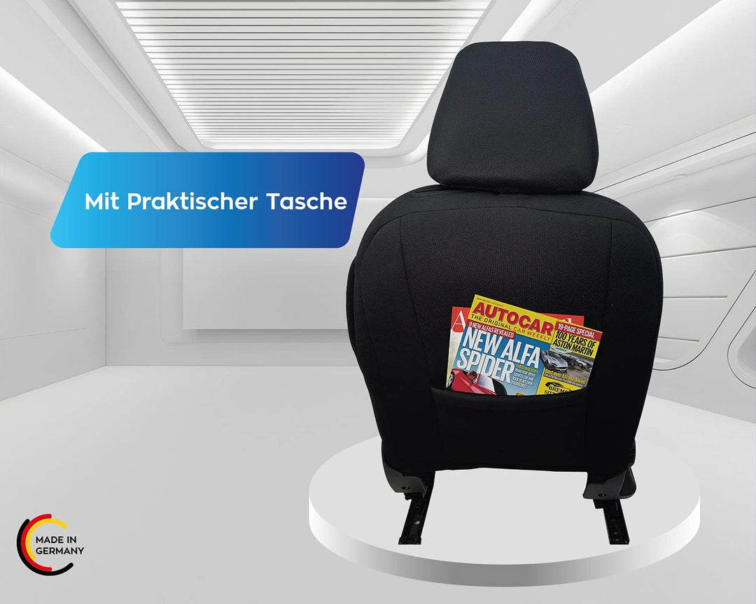 BREMER SITZBEZÜGE Mass Auto Schonbezüge kompatibel mit Hyundai Kona Fahrer & Beifahrer Set ab 2017 /