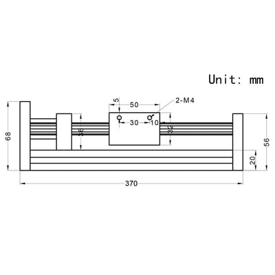 Befenybay 250mm effektive Verfahrlänge Doppelter optischer Achsenführungs-Kugelumlaufspindel SFU1605