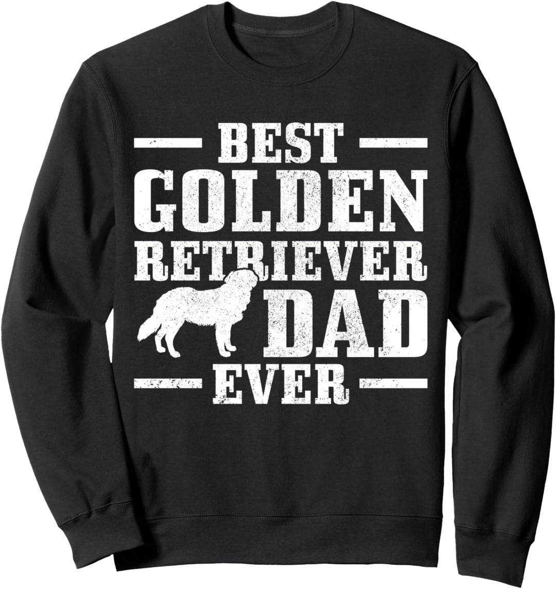 Best Golden Retriever Dad Ever Hund Vintage Sweatshirt