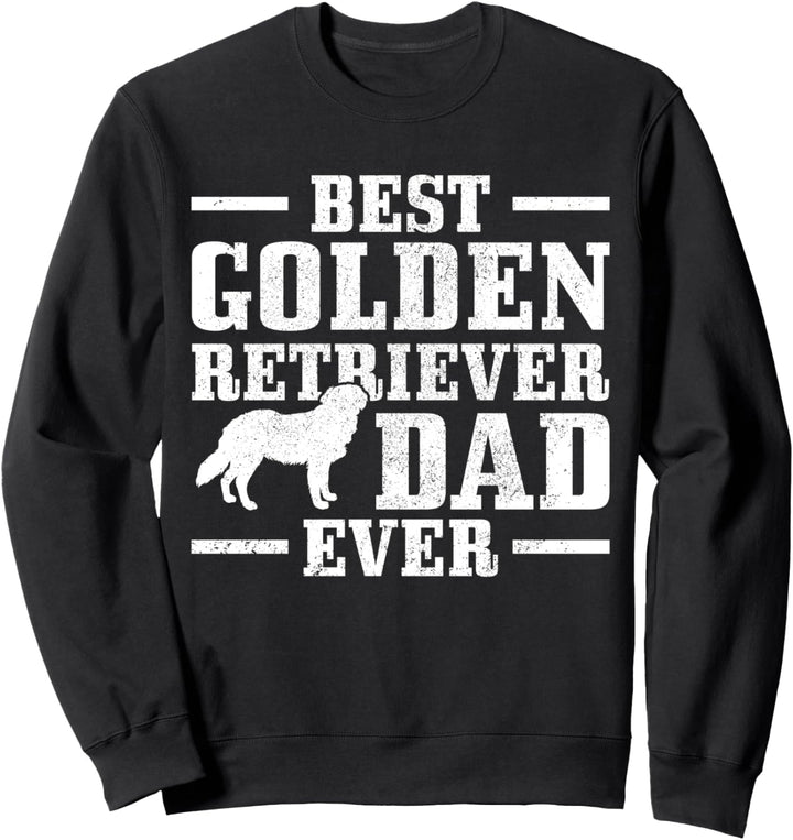 Best Golden Retriever Dad Ever Hund Vintage Sweatshirt