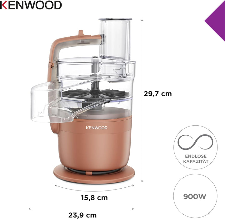 Kenwood MultiPro Compact – Kompakte Küchenmaschine mit Express Serve, Edelstahlmesser, Schneid- und