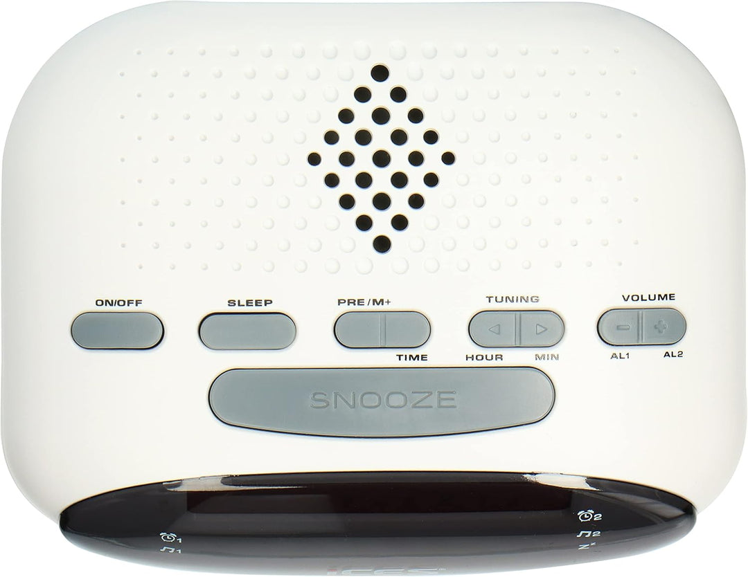 iCES ICR-210 Radiowecker - Radiowecker mit 2 Stunden Weckzeit - PLL FM - Snooze - Sleep Timer - Gang