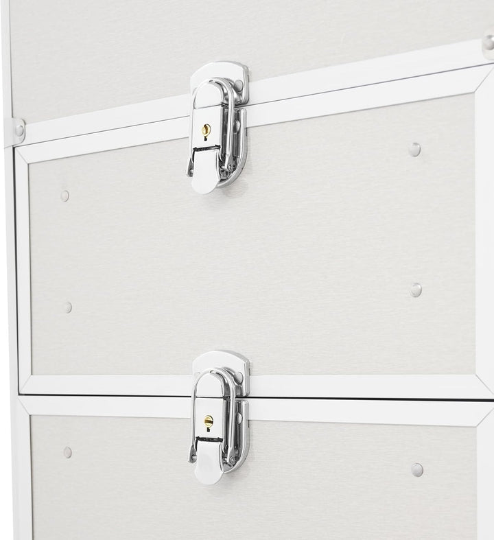 Kosmetikkoffer Rollbarer Schminkkoffer Salonwagen Professionell Makeup-Organizer Kosmetik Trolley Ma