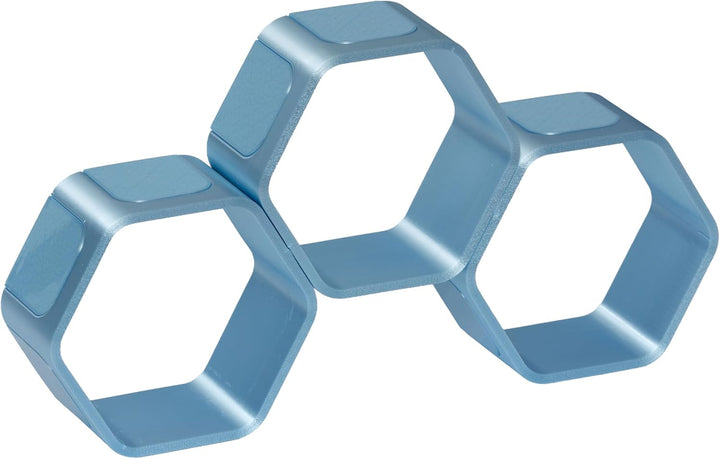 Regal für Hörfiguren (z.B. Tonie Figuren) - 3D Druck - Modulares Design (Babyblau, Premium) Babyblau
