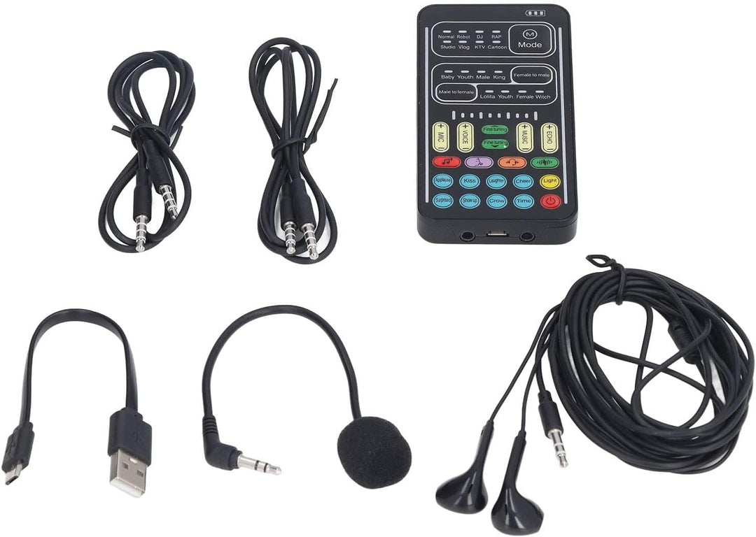 Ejoyousnbg8fo0isk I9 Voice Changer Set, Bluetooth 5.0 Handmikrofon, Tragbarer Gaming Voice Disguiser