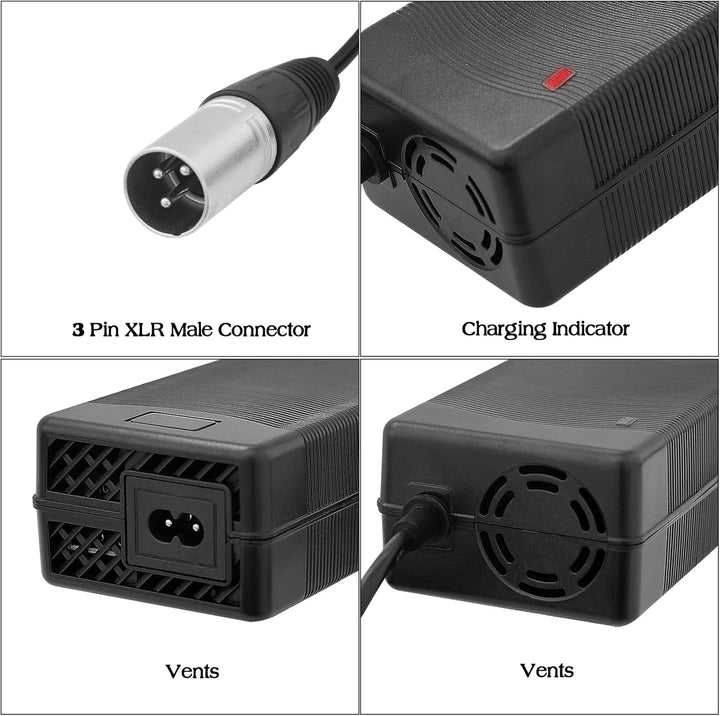 Yasco Li-ion akku Ladegerät Mehrere Stecker Für Elektrofahrrad Roller E-Bike Boot Motorrad Xiaomi Ak