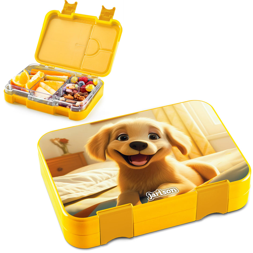 Jarlson® Brotdose Kinder mit Fächern - TONI Lunchbox - Bento Box auslaufsicher – Jausenbox für Kinde