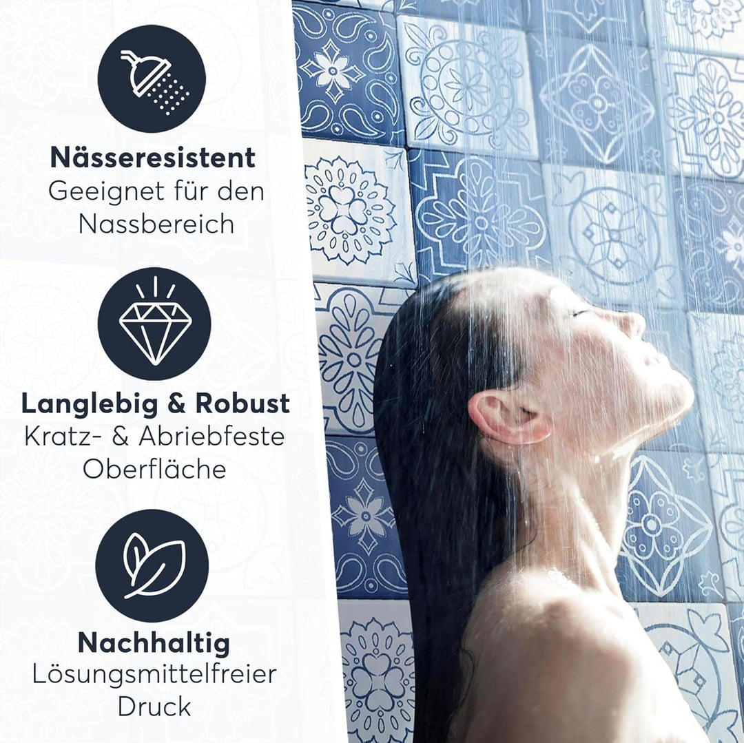 CREATISTO Klebefliesen Stickerfliesen Fliesenfolie - Stylische Sticker Aufkleber für Fliesen I Klebe